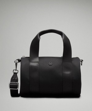 duffle τσαντεσ Lululemon Knit Nylon Mini Barrel 5L γυναικεια μαυρα | Greece-1956378