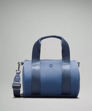 duffle τσαντεσ Lululemon Knit Nylon Mini Barrel 5L ανδρικα μπλε | Greece-7658032
