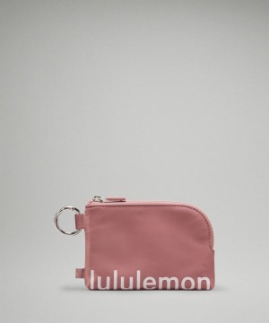 pouches Lululemon Clippable Card γυναικεια ροζ | Greece-7263509