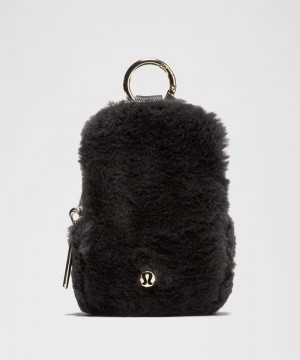 pouches Lululemon Clippable Nano Plush Fleece γυναικεια μαυρα χρυσο χρωμα | Greece-8276459