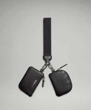 pouches Lululemon Dual Wristlet γυναικεια μαυρα ασημι | Greece-6357024