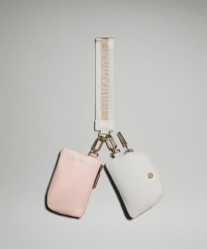 pouches Lululemon Dual Wristlet ανδρικα χρυσο χρωμα ασπρα | Greece-5489031