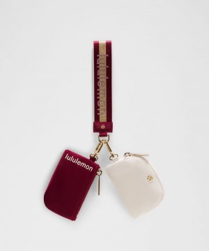 pouches Lululemon Dual Wristlet γυναικεια κοκκινα χρυσο χρωμα Μπεζ | Greece-5697328